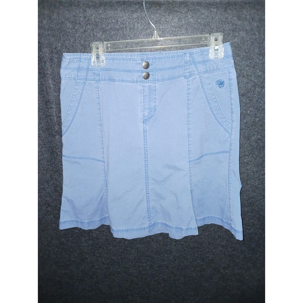 Mountain Hard Wear Skirt Women's 4 Light Blue Check‎ Outdoor Hiking Sports Skirt